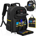 Tool Backpack Heavy Duty Tool Bag with Padded Shoulder and Removable