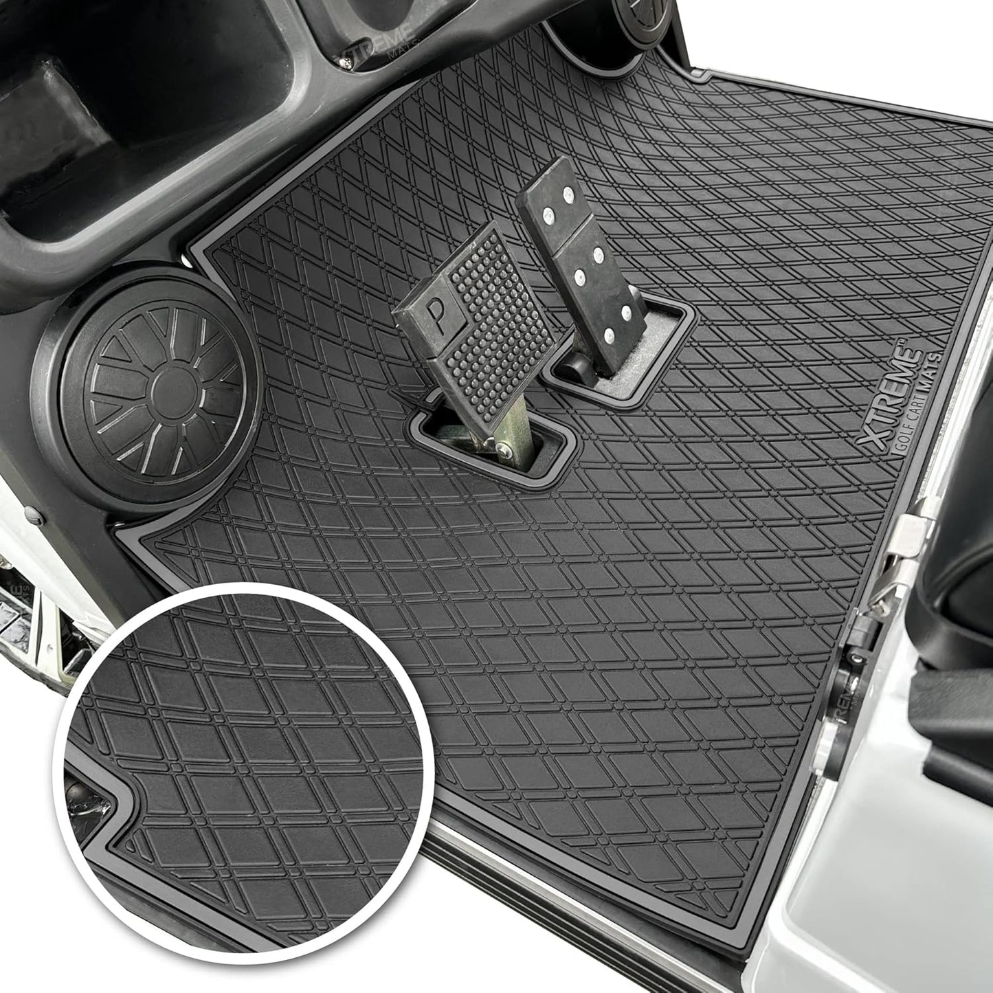 Ultimate Protection: Xtreme Mats Golf Cart Liner - Grey Trim