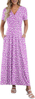 Maxi Dresses for Women Ankle Length Floral Print - Flowy (Style TZNQ)