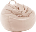 Stuffed Animal Storage Bean Bag Chair Cover - Corduroy Storage Seat