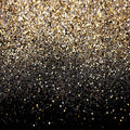 Black and Gold Backdrop 10x10ft - Vintage Gold Spots Photography