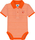Creative Knitwear College Baby Striped Polo Bodysuit (Style QZIB)