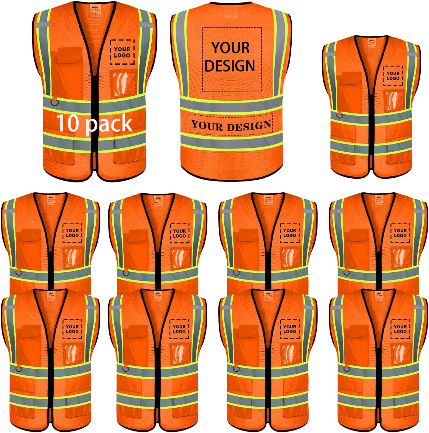 Custom Safety Vest for Enhanced Visibility and Comfort