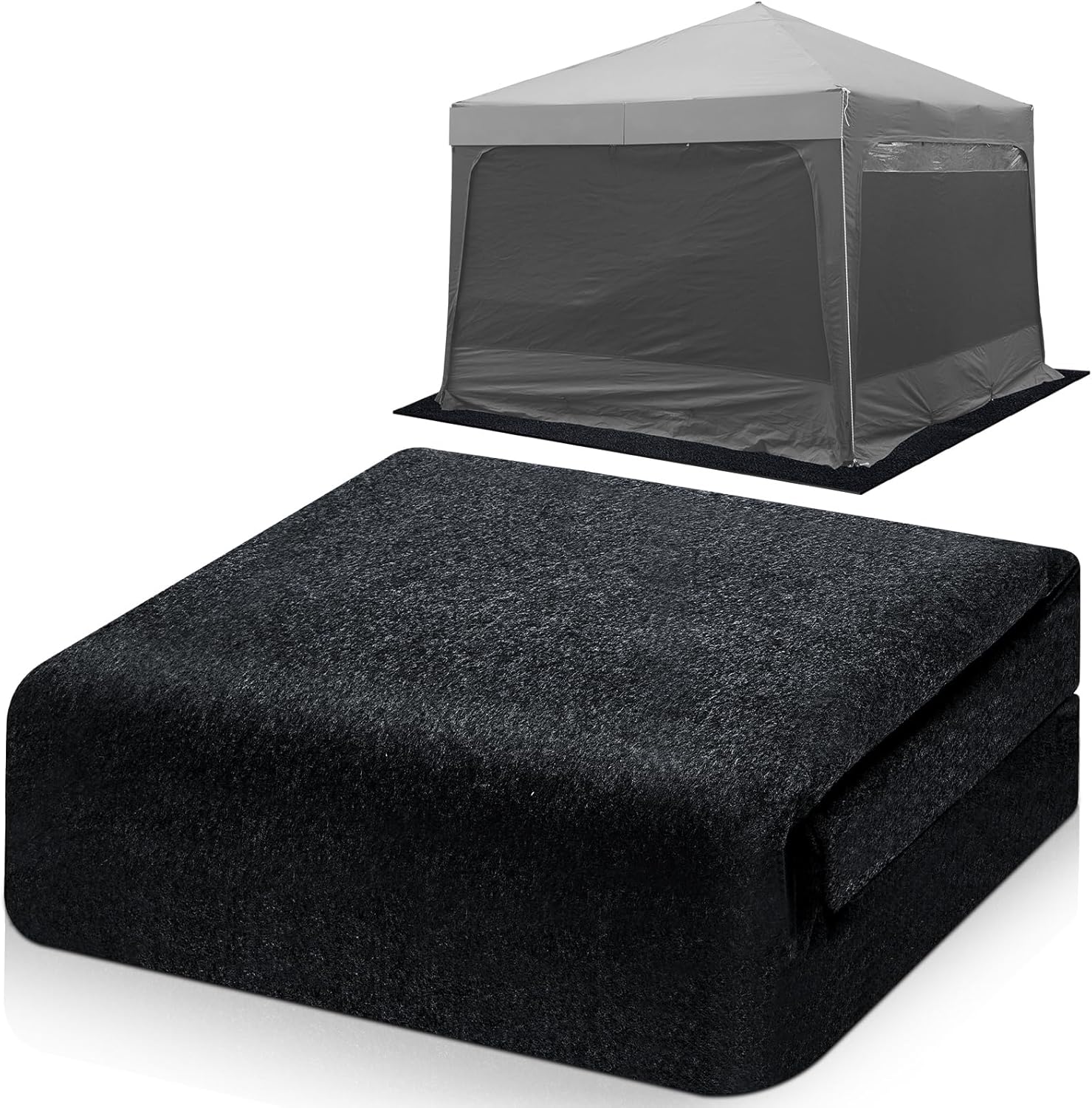 10x10 ft Outdoor Storage Shed Floor Mat Waterproof and Non Slip