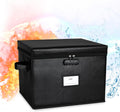 File Box Fireproof Document Box with Lock - Secure Document Organizer