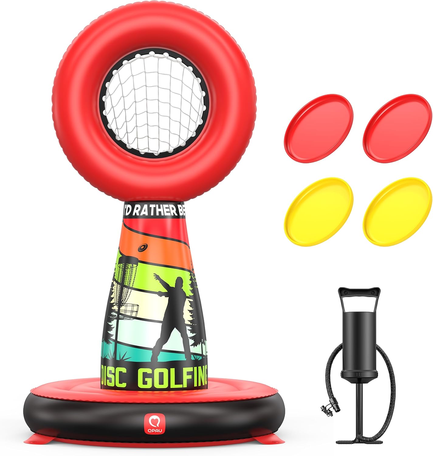 QPAU Inflatable Toss Target Set for Kids Family Fun Outdoors