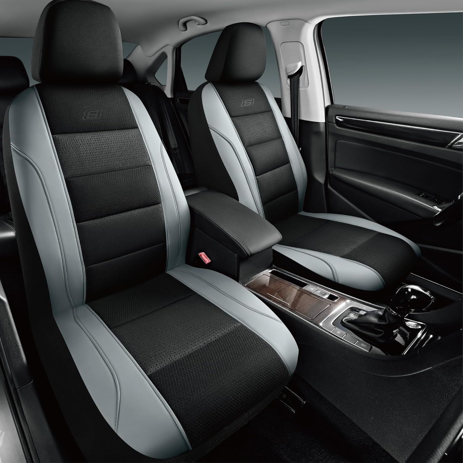 Skechers Aircooled Memory Foam Car Seat Covers for Comfort