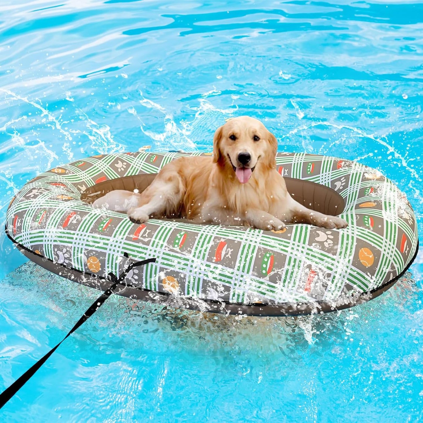 Dog Float for Pool - Heavy Duty Inflatable Raft for Dogs