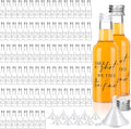 Mini Wedding Liquor Bottles 100 Pcs Shot Glasses - Reusable 50 ml