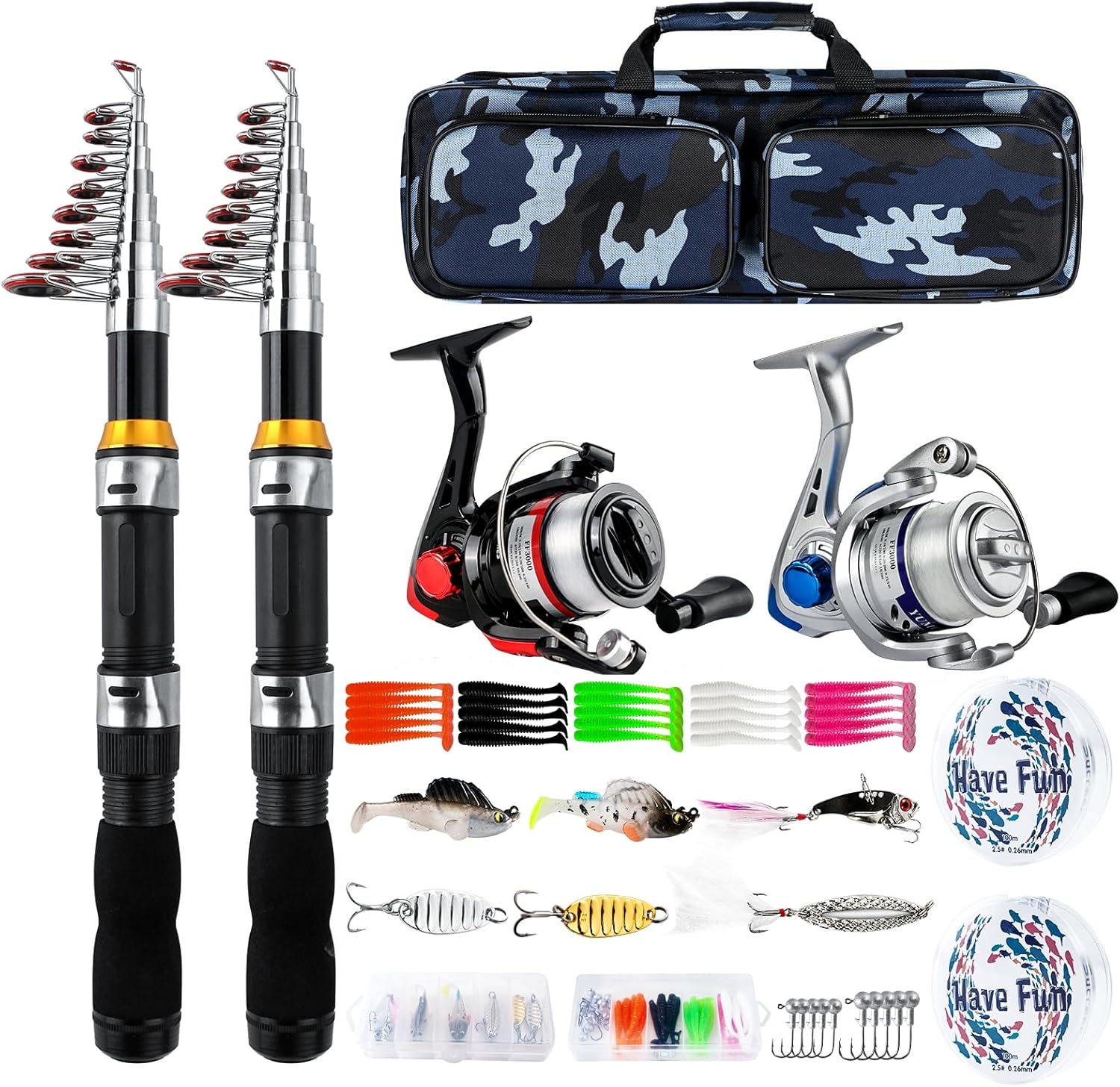 Telescopic Fishing Rod Reel Combo for Travel Fishermen Gift