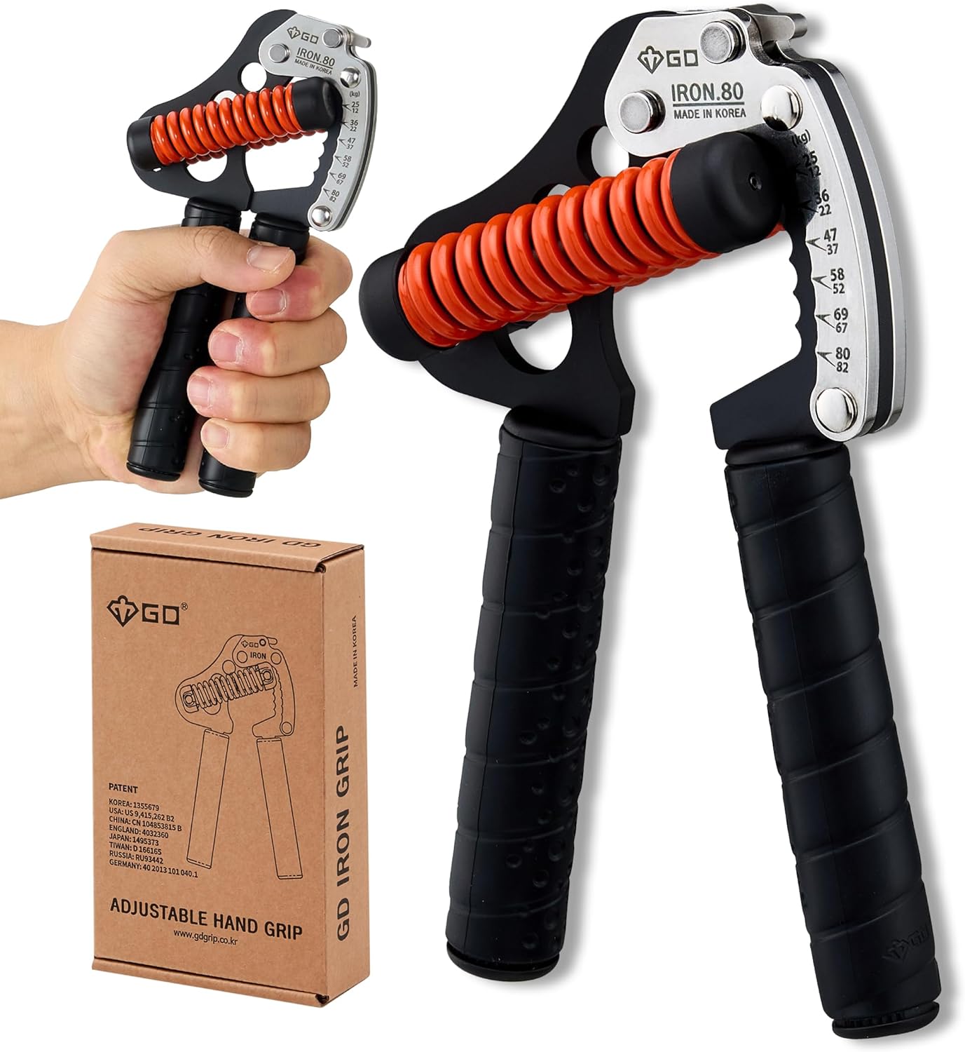 GD IRON GRIP Adjustable Hand Gripper for Strength Training