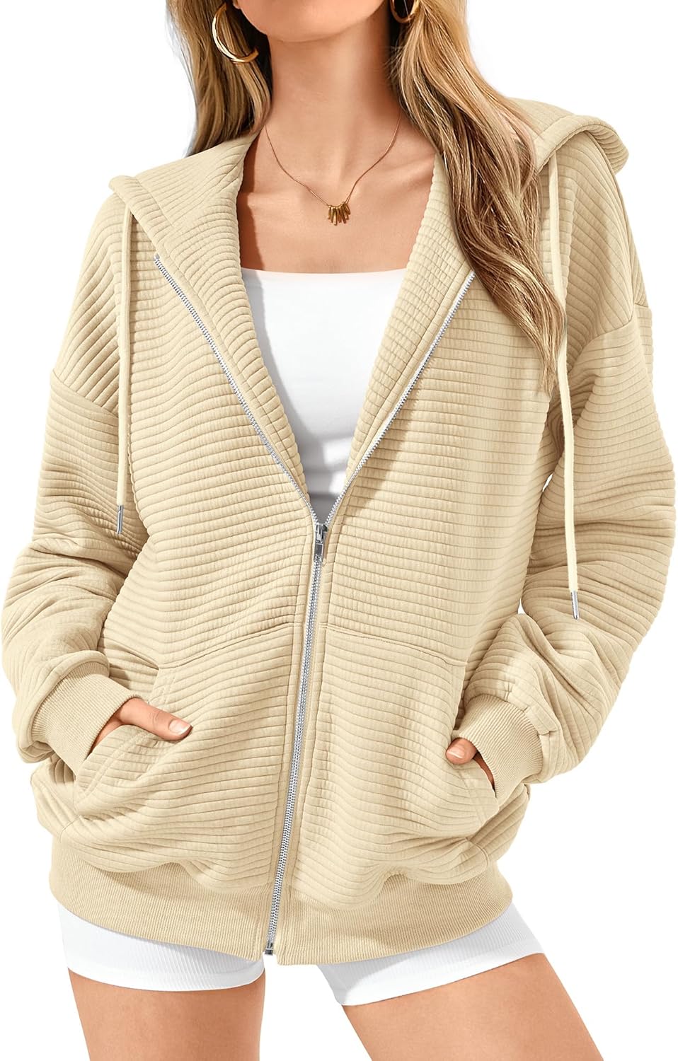 BTFBM Zip Up Hoodie Women Long Sleeve Casual Fashion Jackets