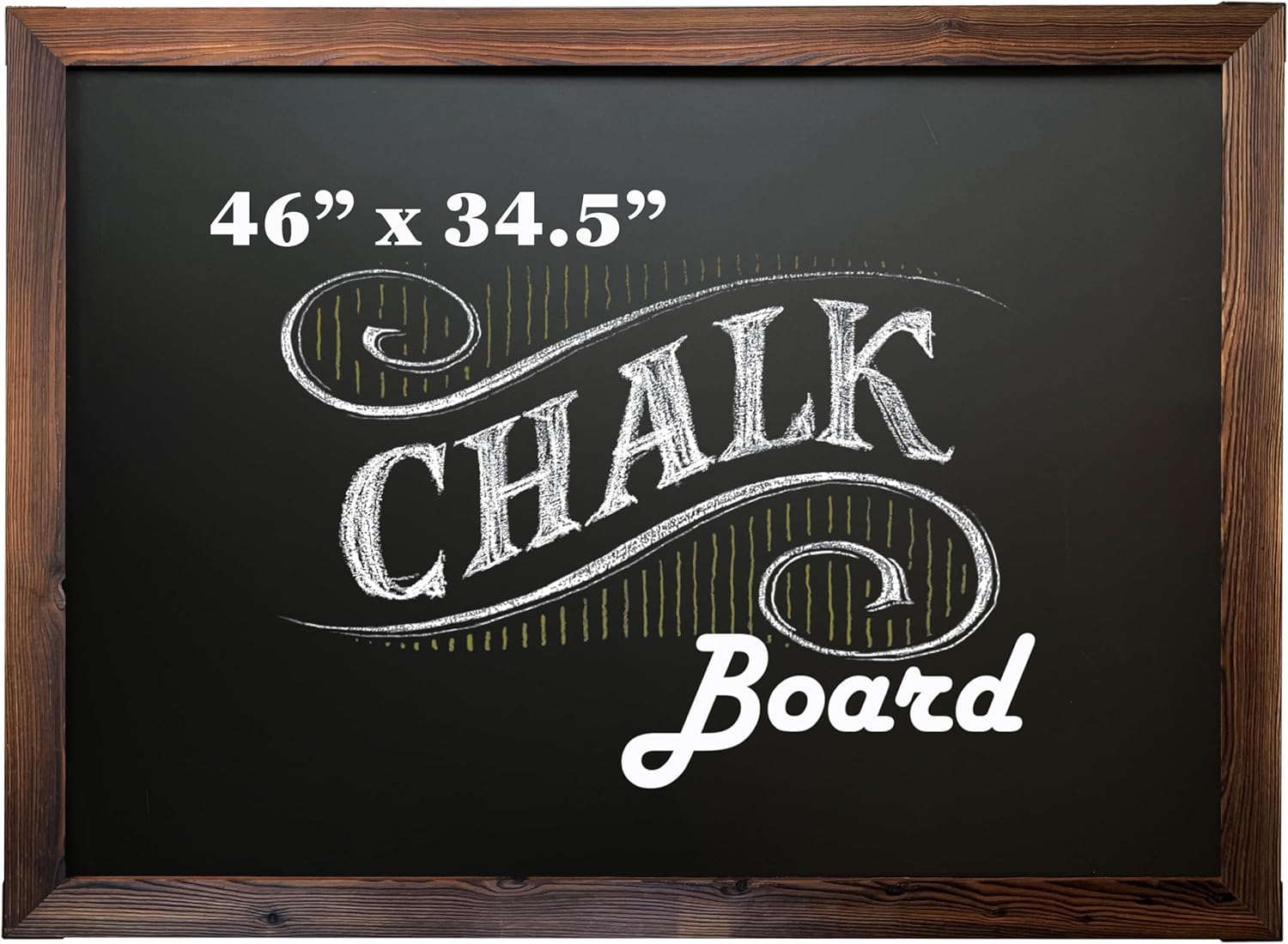 Loddie Doddie Magnetic Chalkboard - Rustic Wood Frame Decor