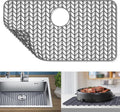 Silicone Sink Protector Mat 28.4 x 15.2 in - Protects Sinks & Dishes