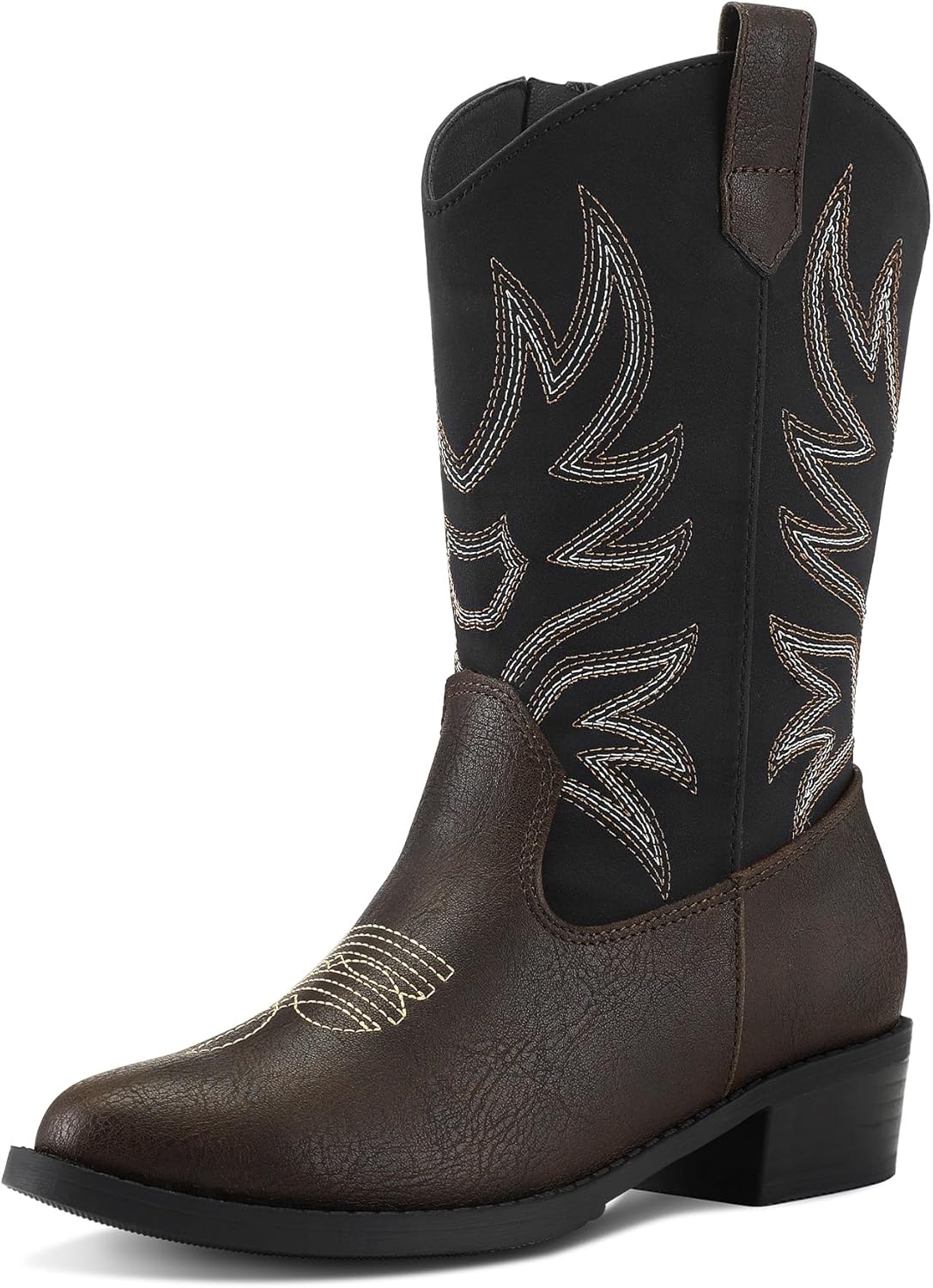 K KomForme Cowboy Boots for Kids - Comfortable Western Style