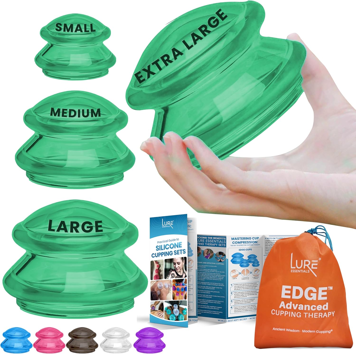Silicone Cupping Therapy Set for Massage and Cellulite Reduction
