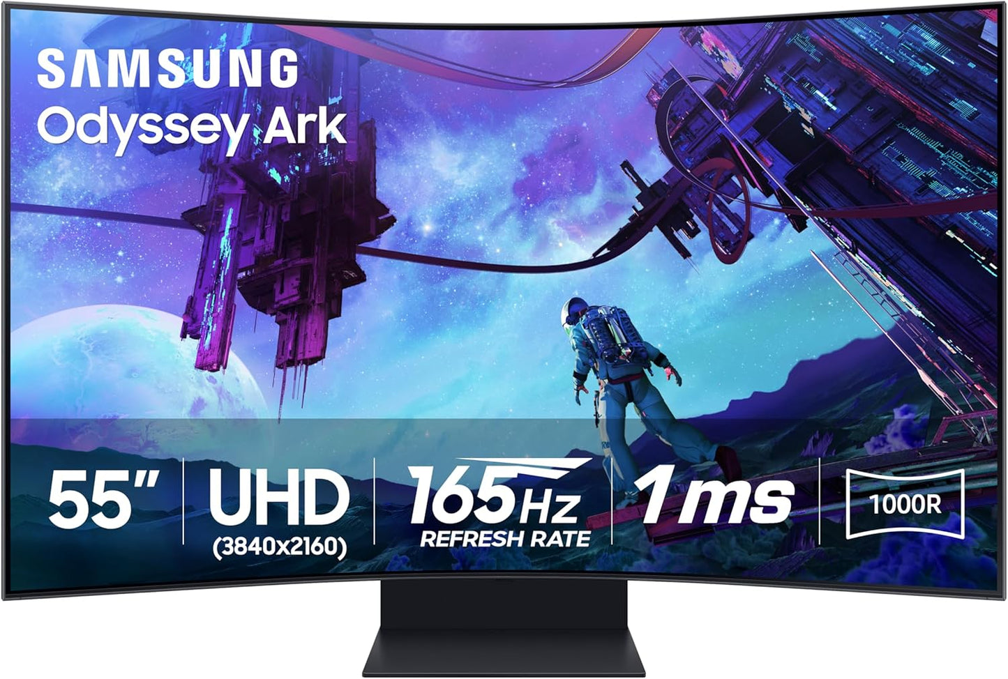 Immersive Gaming: SAMSUNG 55 165Hz 4K Curved Monitor
