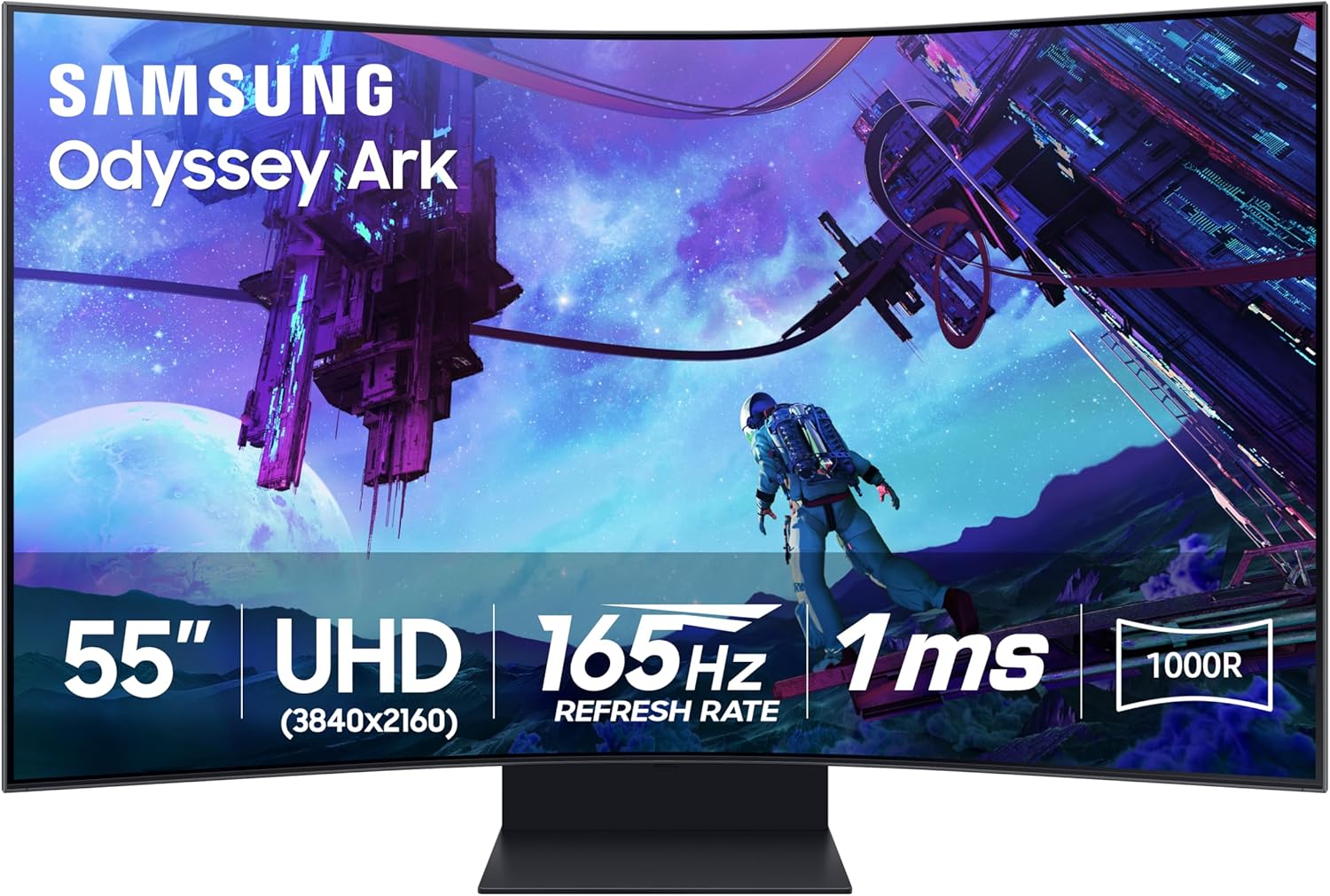 Immersive Gaming: SAMSUNG 55 165Hz 4K Curved Monitor
