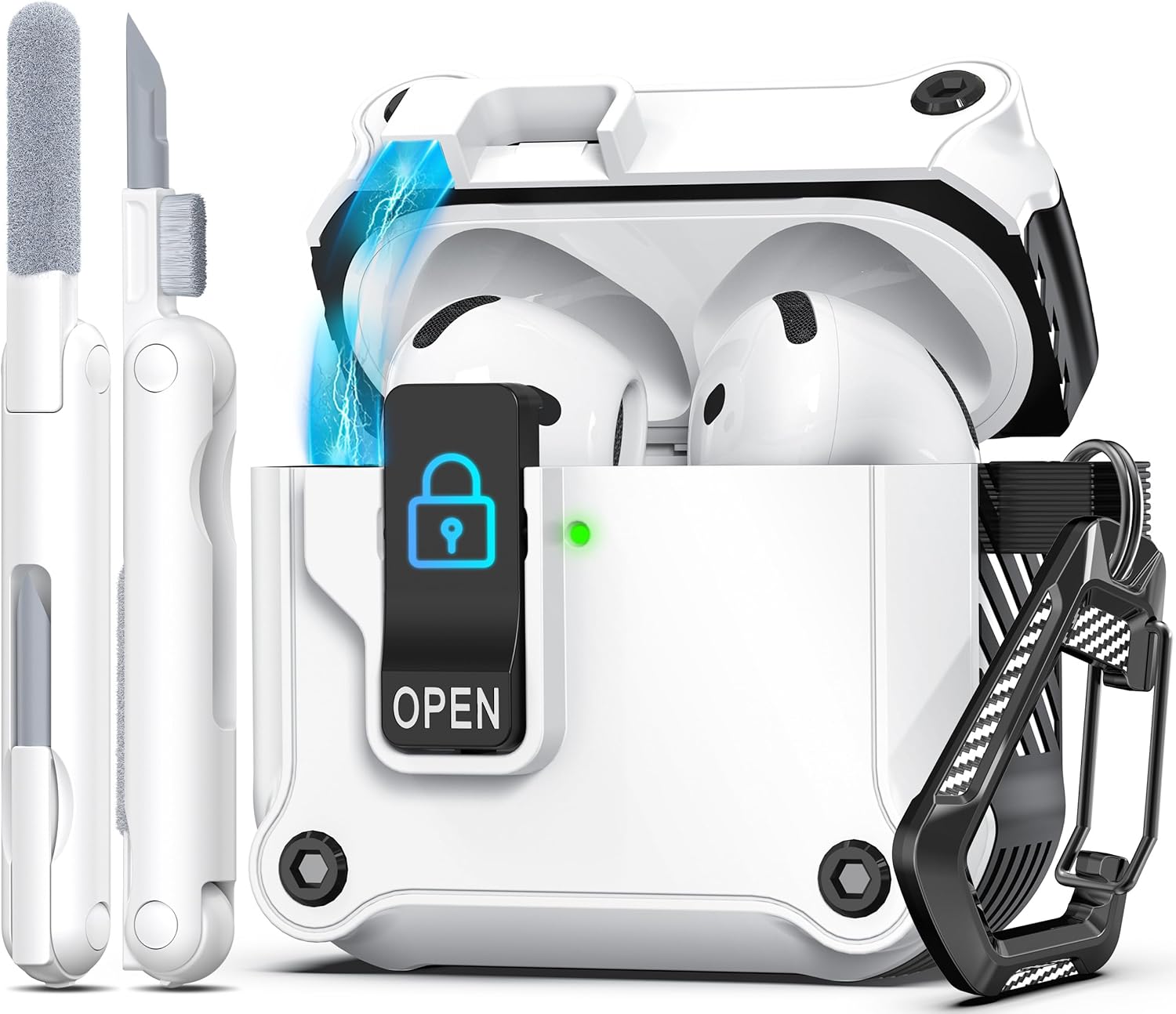 AirPods 4th Gen Case: Full Drop Protection & Auto Pop-Up Lid!