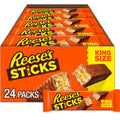 REESE'S STICKS Milk Chocolate Peanut Butter Wafer King Size - Bulk 24