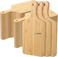 Zubebe 30 Pcs Bamboo Cutting Boards 11 x 5 in - Bulk Mini Charcuterie