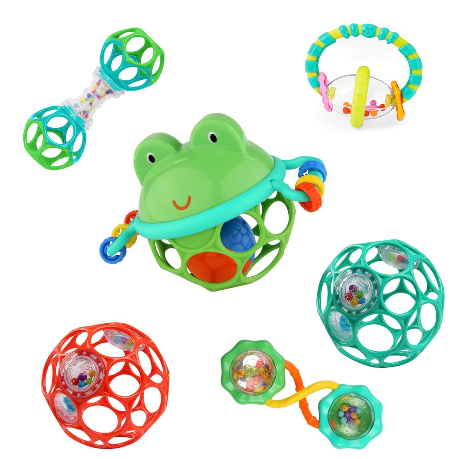 Easy-Grasp Oball Baby Gift Set - On-the-Go Toys