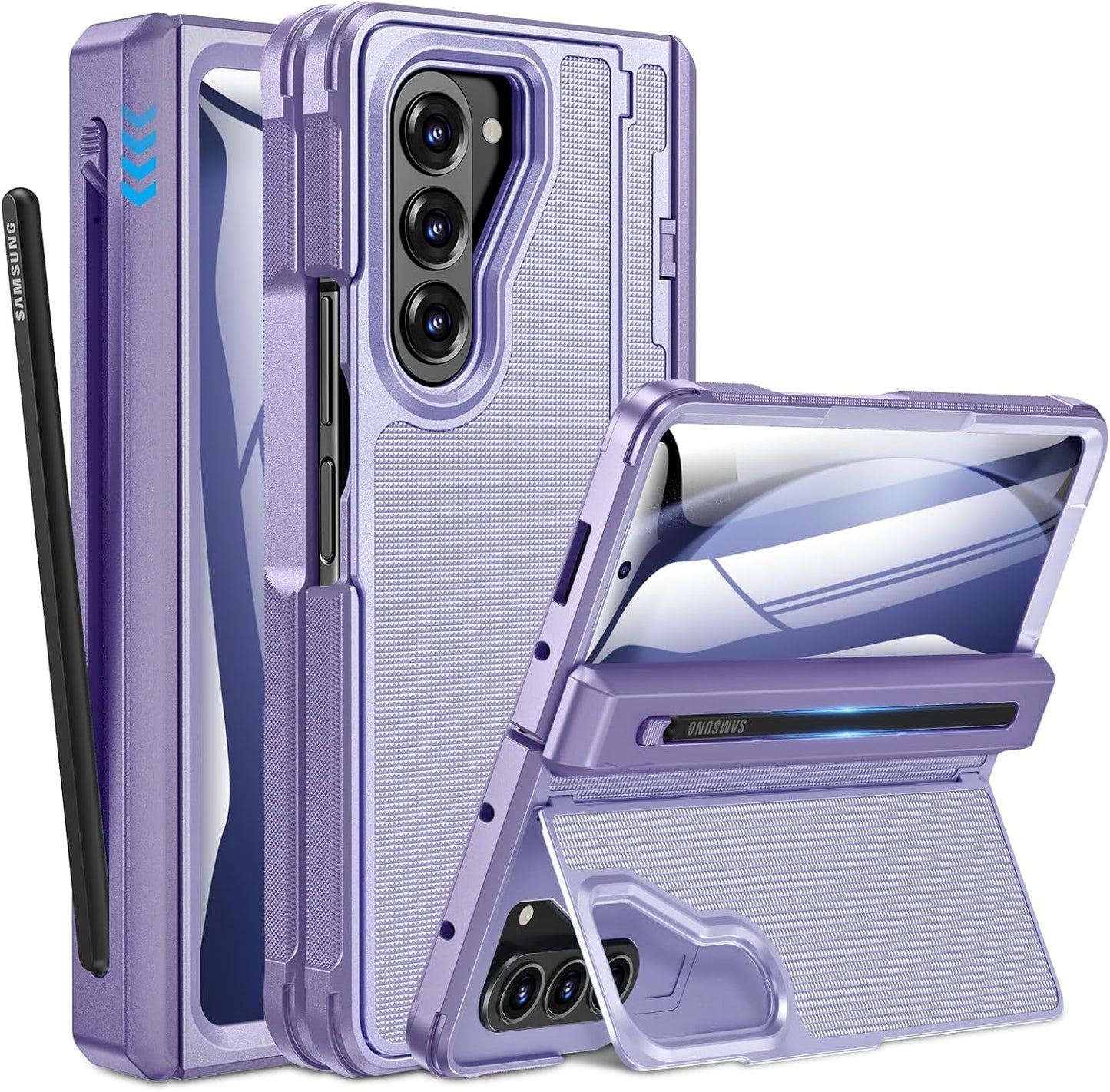 Caka for Samsung Galaxy Z Fold 5 Case with S Pen Holder