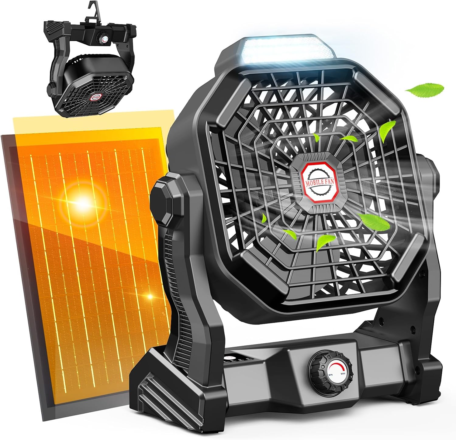 20000mAh Solar Camping Fan & LED Light - Drchop