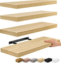 Floating Shelves for Wall 24 in - Invisible Bracket 4 Pack