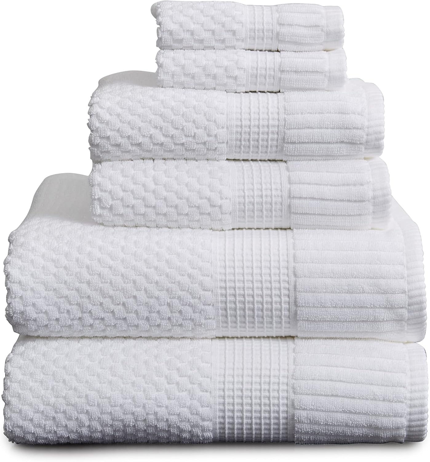 100% Cotton Bath Towel Set - Absorbent & Quick-Dry Towels