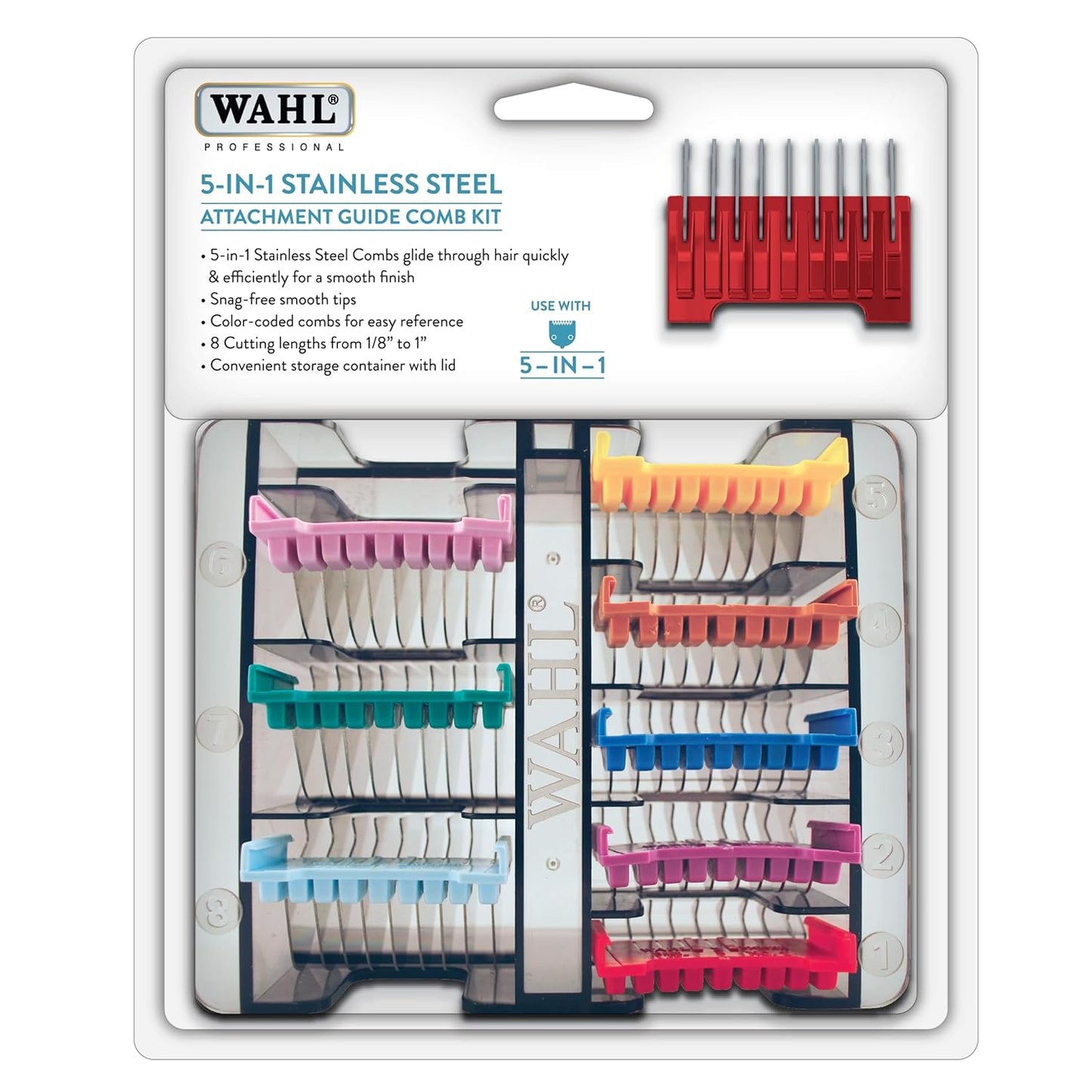 WAHL Professional Animal Stainless Steel Attachment Comb Set
