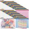 60pcs Large A4 Mesh Zipper Pouch File Bags - Classroom & Puzzle