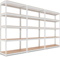 HOMEDANT 5 Tier White Storage Shelves for Heavy Duty Use