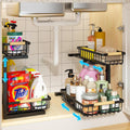 REALINN 2 Pack Height Adjustable Under Sink Organizers - Maximize Storage Space