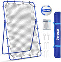 Volleyball Rebounder Net 47FT Bounce Back Practice Net - 5 Adjustable