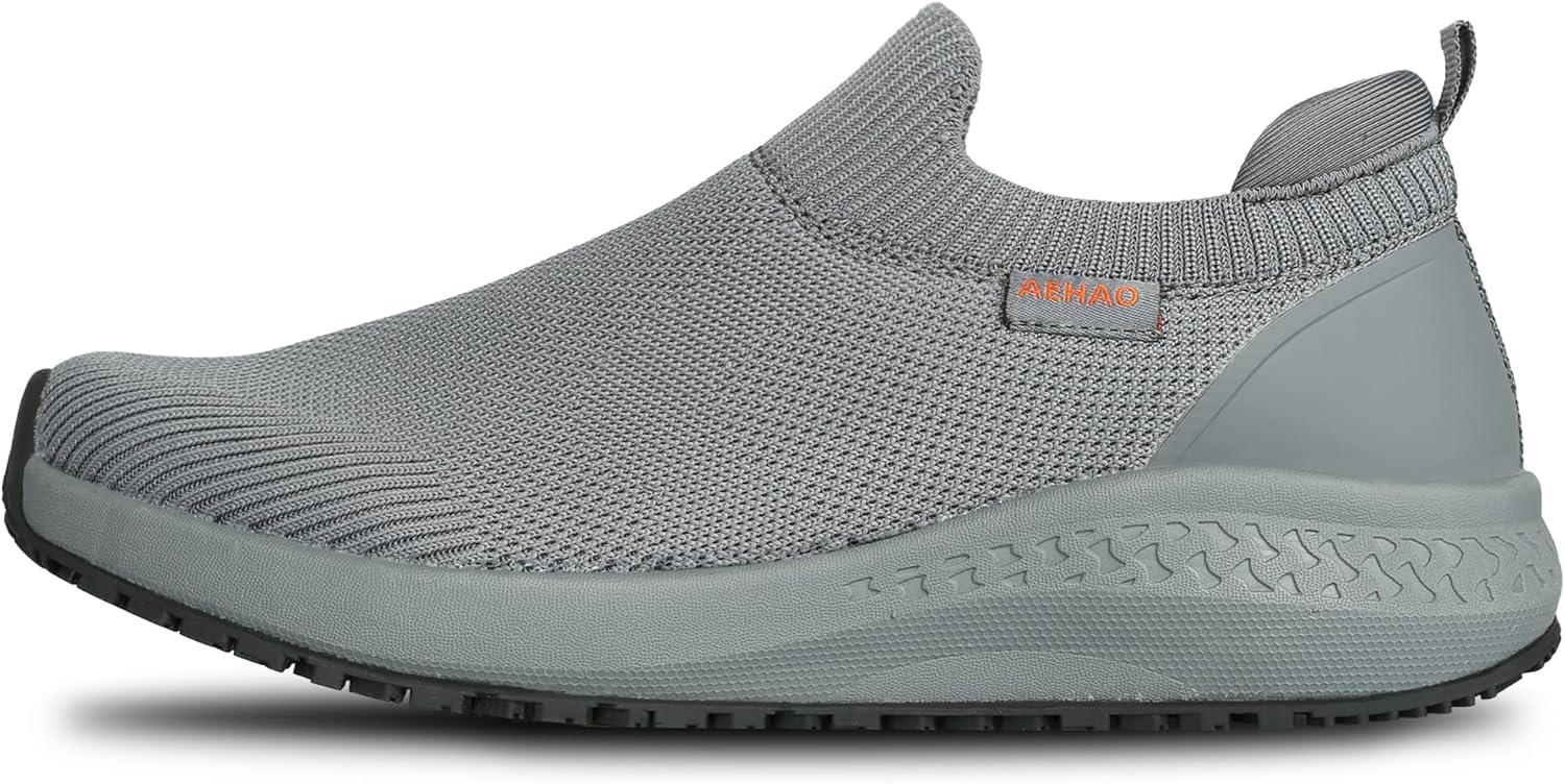 Men's Non Slip Work Shoes for Kitchen Hospital Comfort and Safety