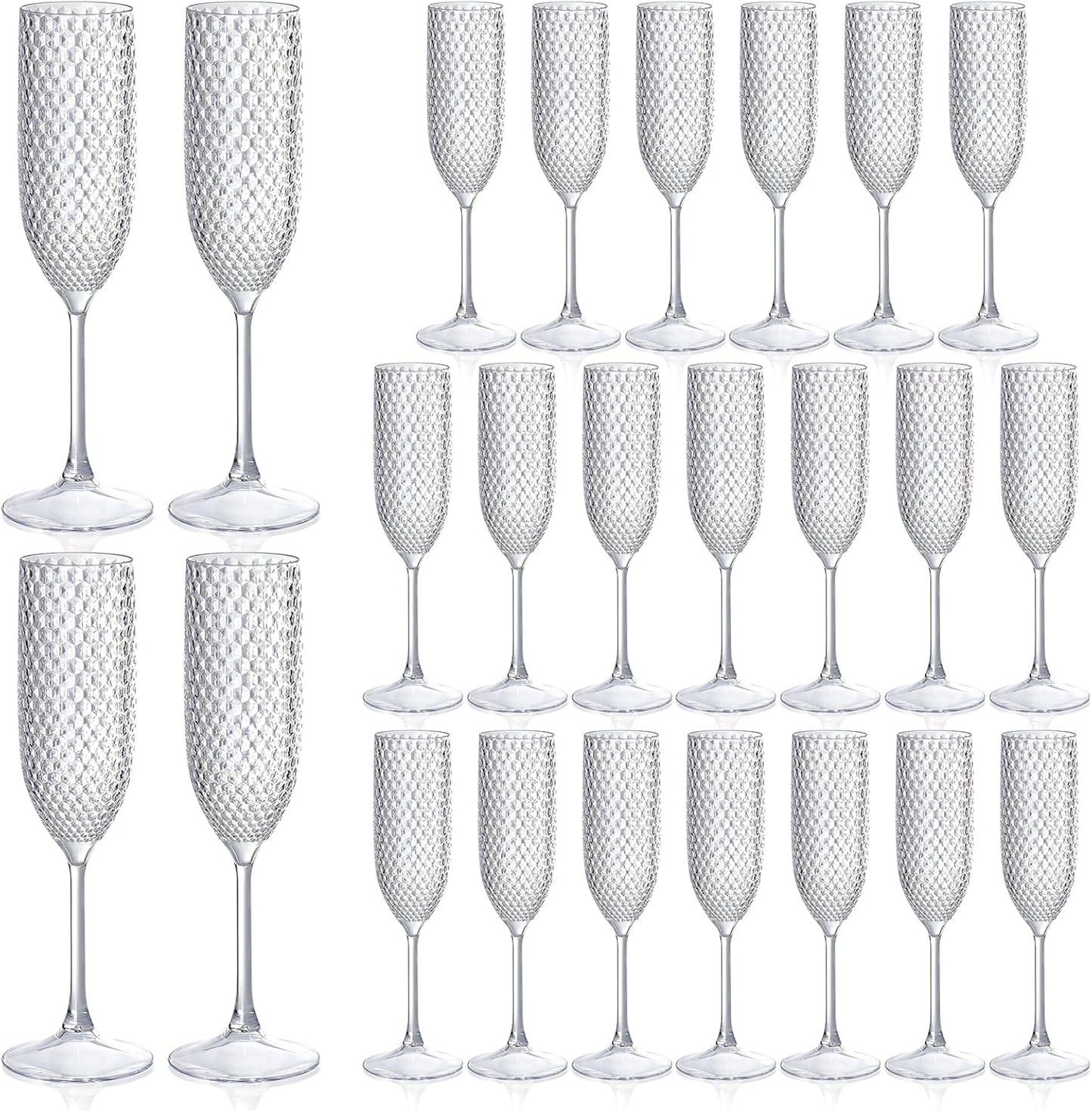 Unbreakable Plastic Champagne Flutes for Elegant Celebrations
