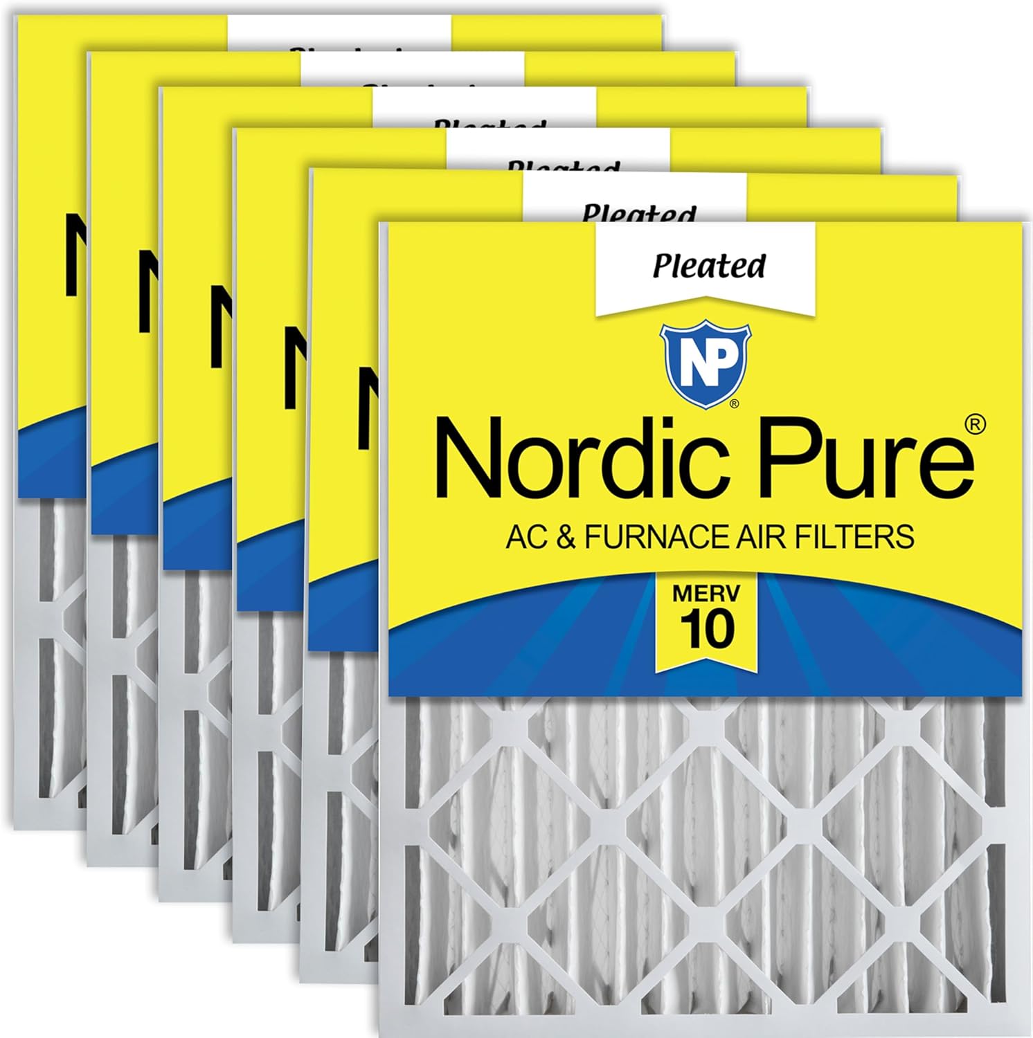 Nordic Pure 16x24x4 Pleated MERV 10 Air Filters for Clean Air