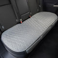 Universal Grey Anti-Slip Rear Car Seat Cover Size M - Faux Linen Bench