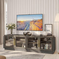 Modern TV Stand for Large TVs, Stylish Wood Cabinet