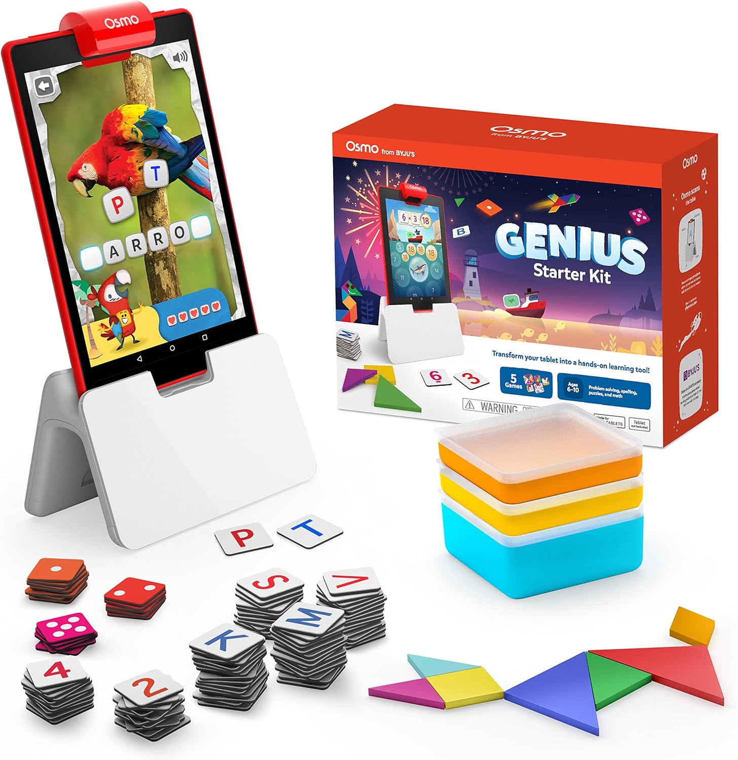 Osmo Genius Starter Kit for Fire Tablet - Fun Learning Games