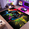 Gaming Rug for Boys Room 3x5 ft - Colorful Non-Slip Game Rug