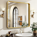 30in x 30in Gold Bathroom Mirror - Aluminum Framed Vanity Mirror