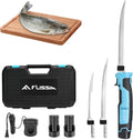 FLISSA Cordless Electric Fillet Knife with 8ft and 10ft Blades - Easy