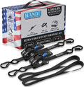 Heavy Duty Retractable Ratchet Straps 1 Inch x 6 Feet 1500lb Capacity