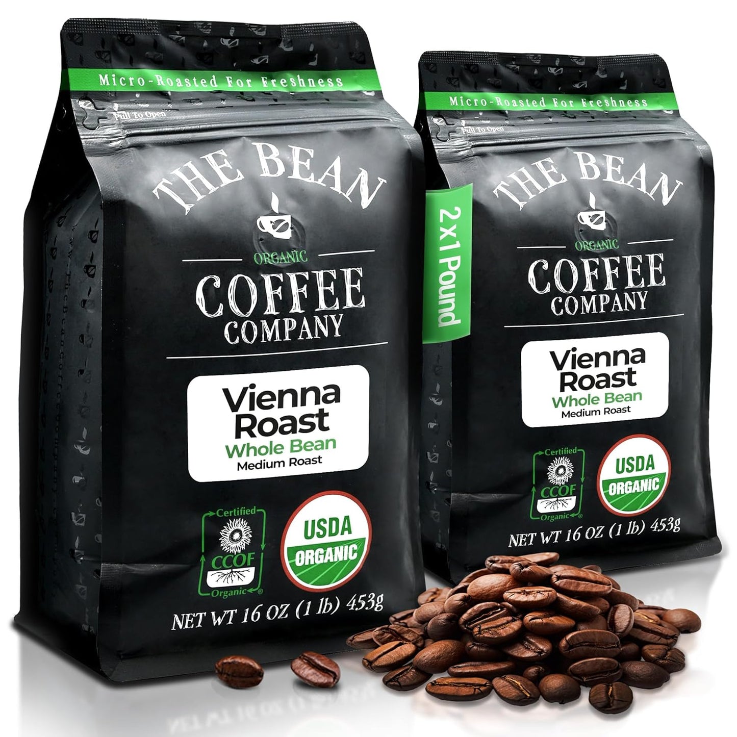 Vienna Roast Organic Whole Bean Coffee - Medium Roast Delight