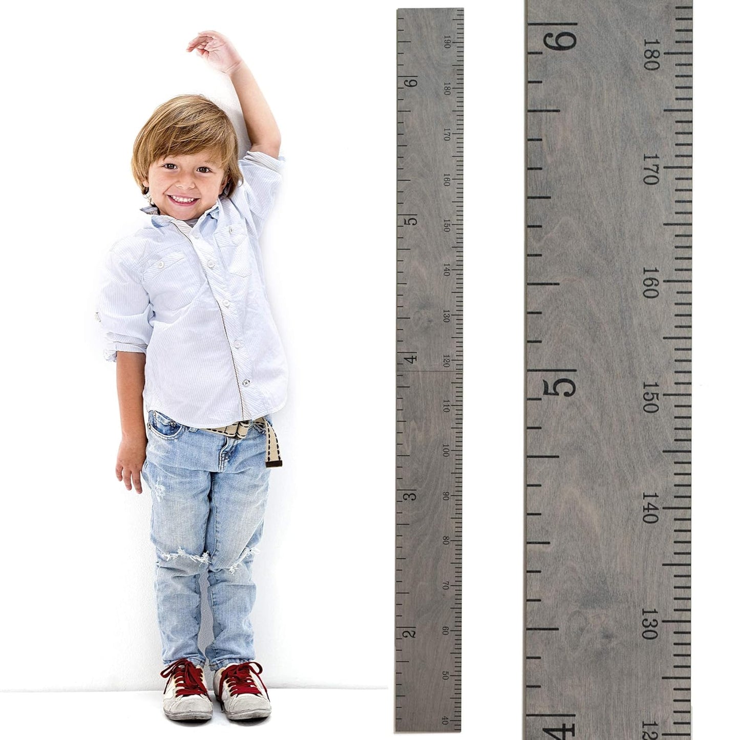 HEADWATERS STUDIO Height Ruler for Wall - Growth Chart for Kids