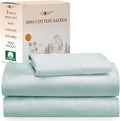 Natural 100% Cotton Twin XL Sheets Set - Soft Sateen Sleep