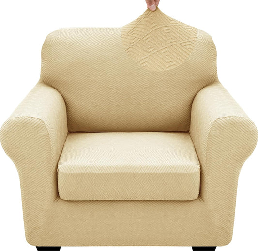 XINEAGE 2 Pieces Super Stretch Chair Covers for Armchairs