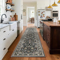 Washable Runners 2x10 ft Hallway Kitchen Rug - Machine Washable Runner
